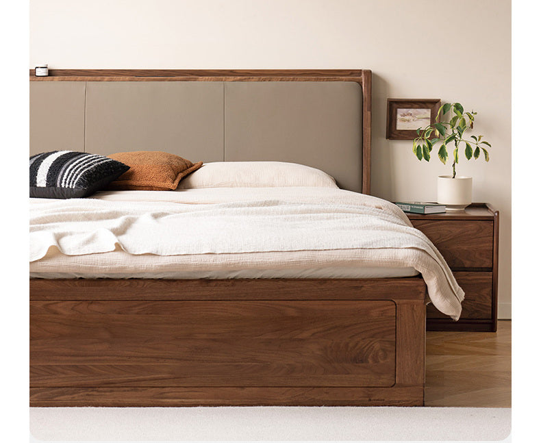 GENJI Tsubaki Elegant Wooden Storage Bed from GENJI