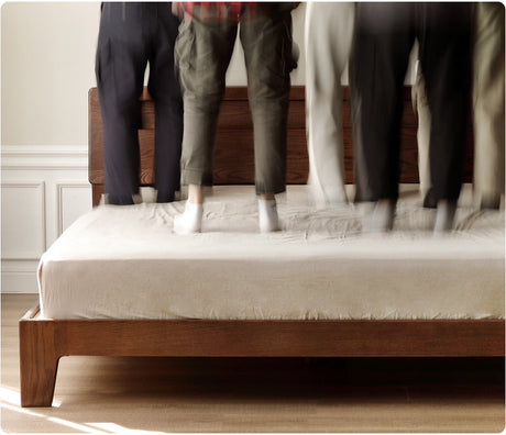 GENJI Yamanaka Solid Oak Modern Bed with Socket - Nordic Style Single Bed from GENJI