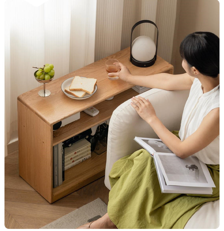 GENJI Yasmin Sleek Solid Wood Side Table from GENJI