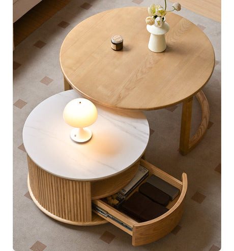 GENJI Yoshiko Minimalist Ash Wood Coffee Table from GENJI