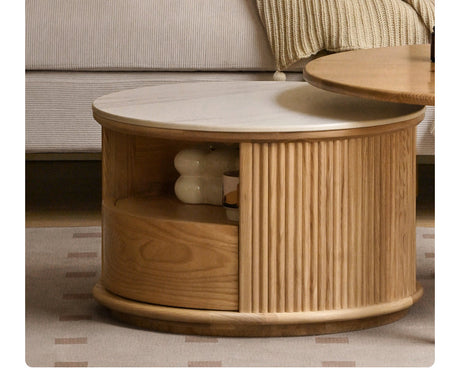 GENJI Yoshiko Minimalist Ash Wood Coffee Table from GENJI