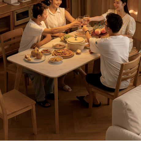 GENJI Yuzuki Minimalist Solid Wood Dining Table from GENJI