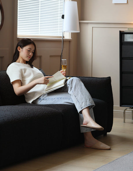 HANKE Elowen Stylish Minimalist Black Sofa from HANKE