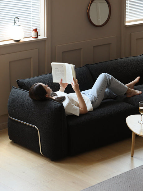 HANKE Elowen Stylish Minimalist Black Sofa from HANKE