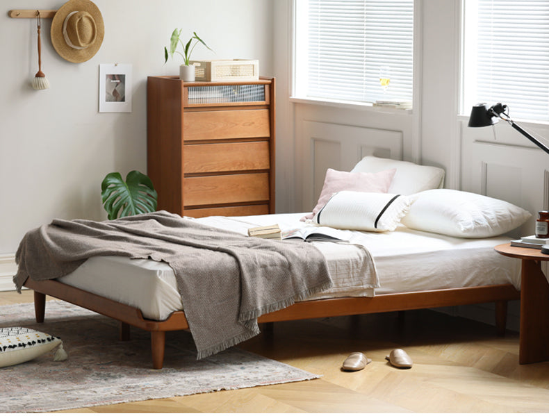 HANKE Isabell Elegant Cherrywood Tatami Bed Frame from HANKE