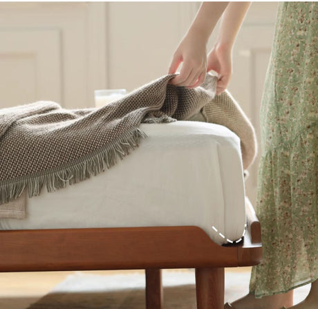 HANKE Isabell Elegant Cherrywood Tatami Bed Frame from HANKE