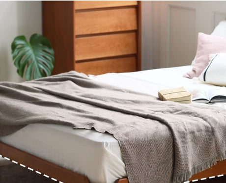 HANKE Isabell Elegant Cherrywood Tatami Bed Frame from HANKE