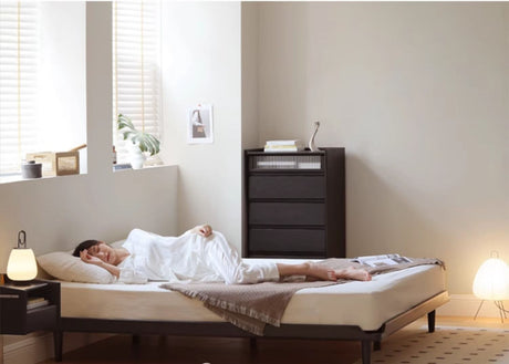 HANKE Isabell Elegant Cherrywood Tatami Bed Frame from HANKE