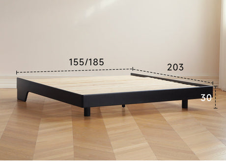 HANKE Iztacalco Solid Wood Minimalist Double Bed from HANKE