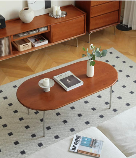 HANKE Kiyoshi Elegant Cherrywood Teatable with Drawers from HANKE