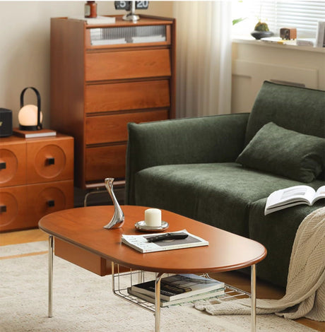 HANKE Kiyoshi Elegant Cherrywood Teatable with Drawers from HANKE