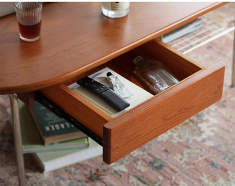 HANKE Kiyoshi Elegant Cherrywood Teatable with Drawers from HANKE