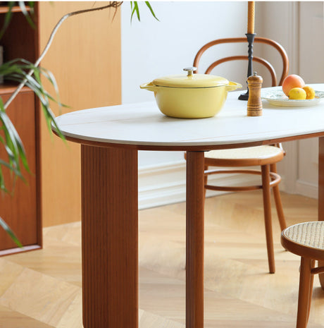 HANKE Lorian Elliptical Compact Italian Dining Table from HANKE