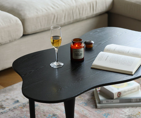 HANKE Santiago Sleek Minimalist Black Coffee Table from HANKE