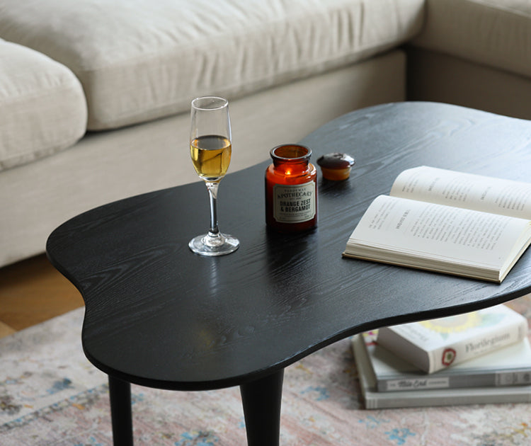HANKE Santiago Sleek Minimalist Black Coffee Table from HANKE
