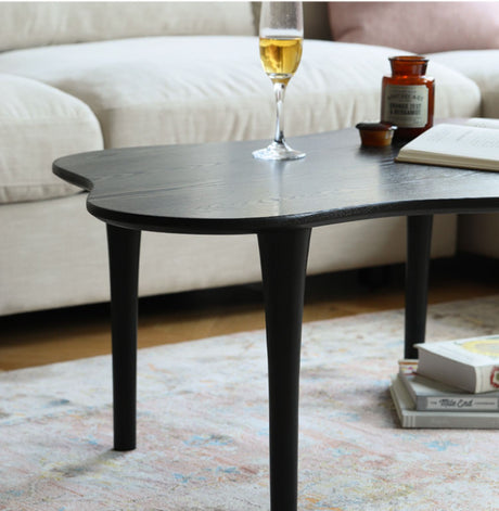HANKE Santiago Sleek Minimalist Black Coffee Table from HANKE
