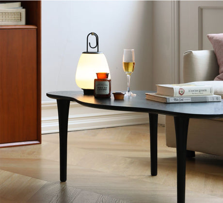HANKE Santiago Sleek Minimalist Black Coffee Table from HANKE