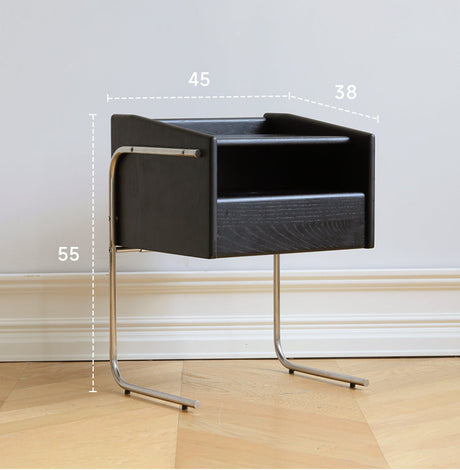HANKE Seraphina Luxurious White Wax Finished Nightstand Cabinet from HANKE
