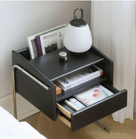 HANKE Seraphina Luxurious White Wax Finished Nightstand Cabinet from HANKE