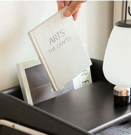 HANKE Seraphina Luxurious White Wax Finished Nightstand Cabinet from HANKE