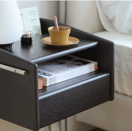HANKE Seraphina Luxurious White Wax Finished Nightstand Cabinet from HANKE
