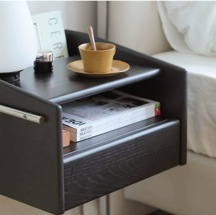 HANKE Seraphina Luxurious White Wax Finished Nightstand Cabinet from HANKE