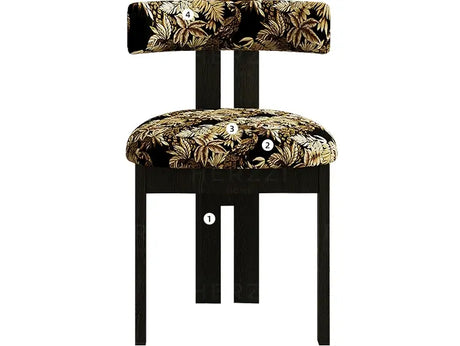 HERZZI Akira Luxe Solid Wood Dining Chair from HERZZI