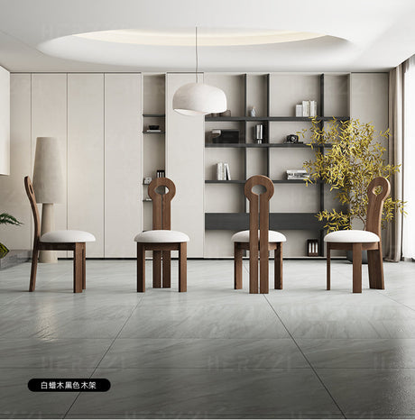 HERZZI Alaric Elegant Solid Wood Dining Chair from HERZZI