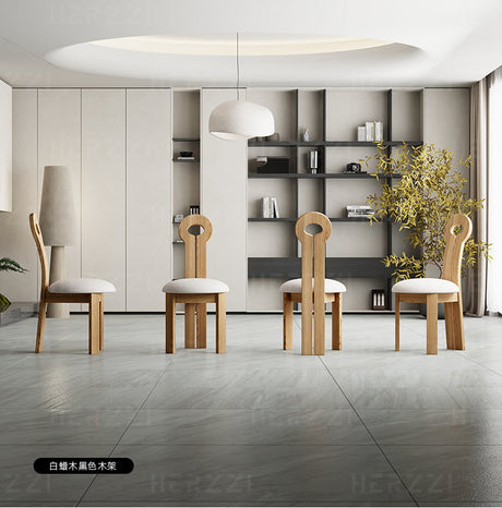 HERZZI Alaric Elegant Solid Wood Dining Chair from HERZZI