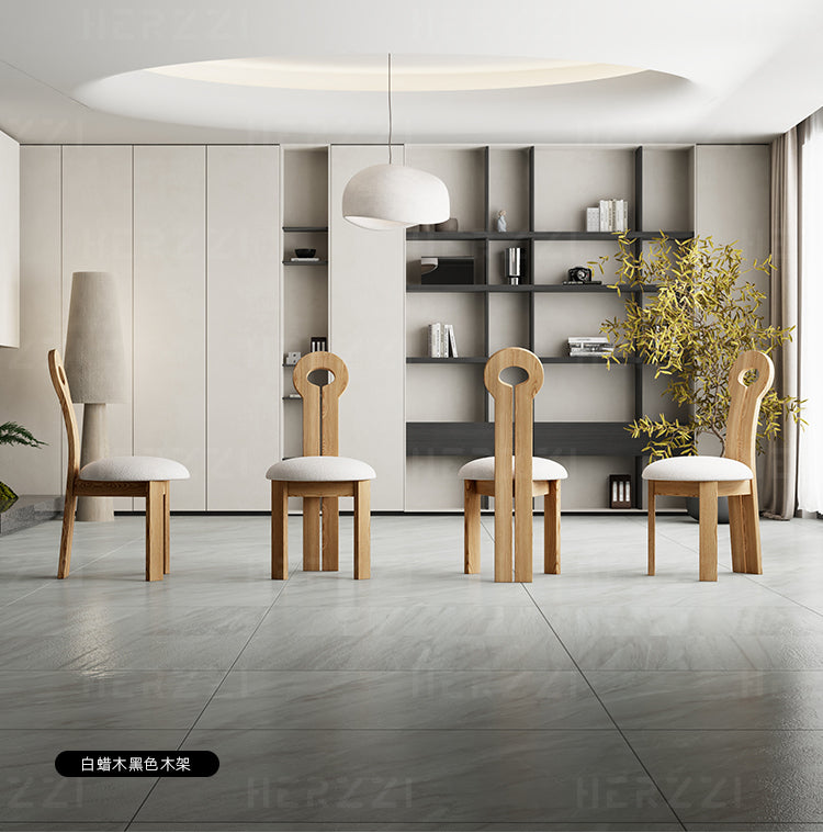 HERZZI Alaric Elegant Solid Wood Dining Chair from HERZZI