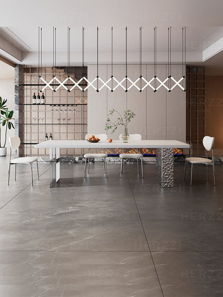 HERZZI Alhambra Minimalist Transparent Dining Set from HERZZI