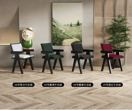 HERZZI Amaryllis Vintage Solid Wood Dining Chair - Antique Style with Armrests from HERZZI