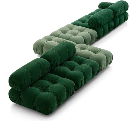 HERZZI Araceli Cozy Modular Sofa - French Cream Tofu Block Wabi-Sabi Style from HERZZI