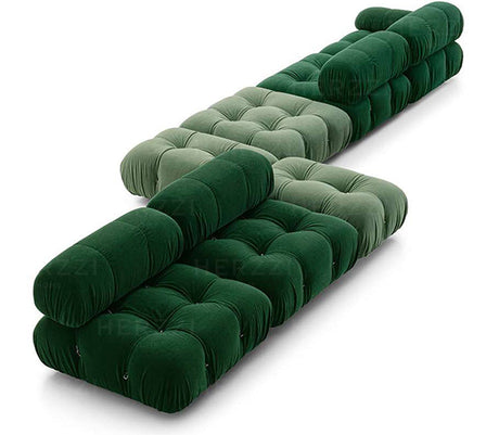 HERZZI Araceli Cozy Modular Sofa - French Cream Tofu Block Wabi-Sabi Style from HERZZI
