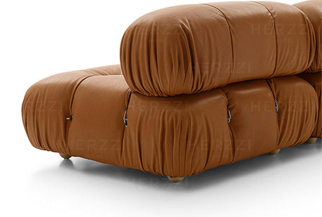HERZZI Araceli Cozy Modular Sofa - French Cream Tofu Block Wabi-Sabi Style from HERZZI