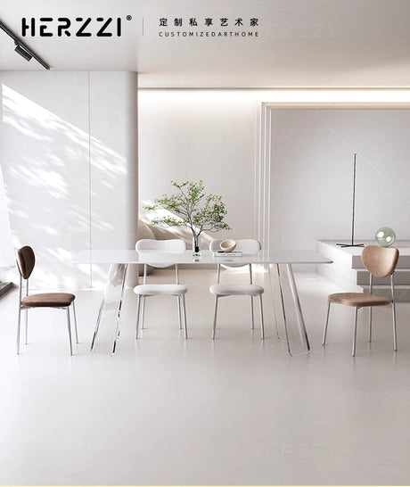 HERZZI Cortland Chic Acrylic Dining Set from HERZZI