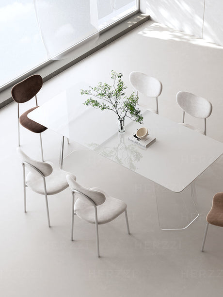 HERZZI Cortland Chic Acrylic Dining Set from HERZZI