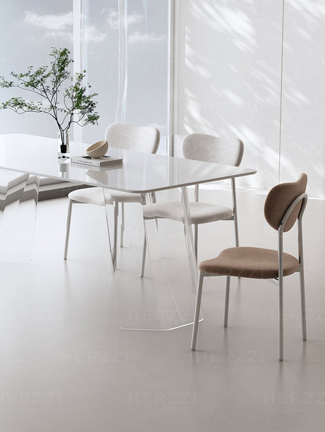 HERZZI Cortland Chic Acrylic Dining Set from HERZZI