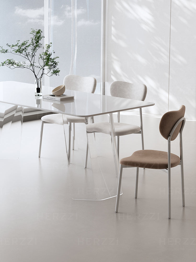 HERZZI Cortland Chic Acrylic Dining Set from HERZZI