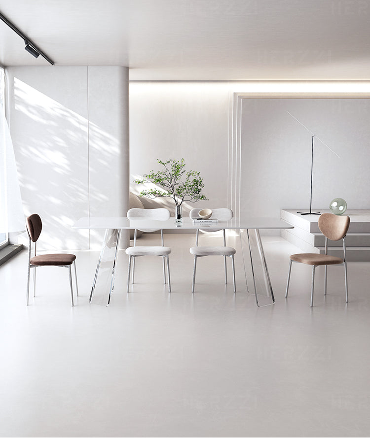 HERZZI Cortland Chic Acrylic Dining Set from HERZZI