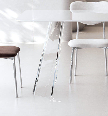 HERZZI Cortland Chic Acrylic Dining Set from HERZZI