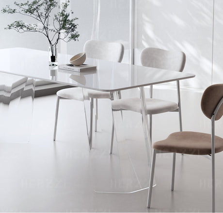 HERZZI Cortland Chic Acrylic Dining Set from HERZZI