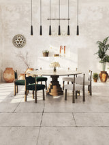 HERZZI Delphine Rustic Elegant Wood Dining Chair from HERZZI
