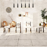 HERZZI Delphine Rustic Elegant Wood Dining Chair from HERZZI