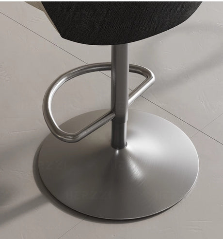 HERZZI Elowen Adjustable Modern Bar Stool - Black & White Elegant Design from HERZZI