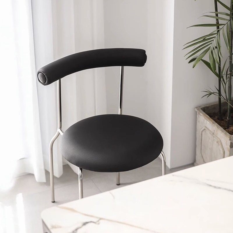 HERZZI Elowen Chic Minimalist Stainless Steel Stool from HERZZI