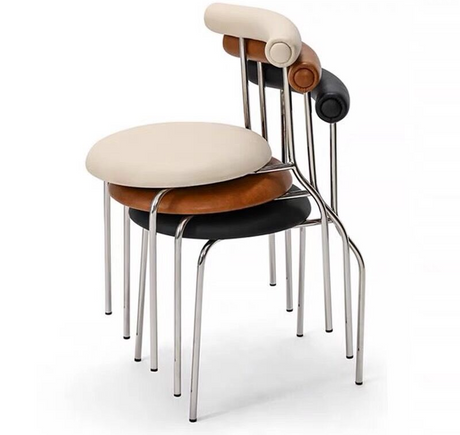 HERZZI Elowen Chic Minimalist Stainless Steel Stool from HERZZI