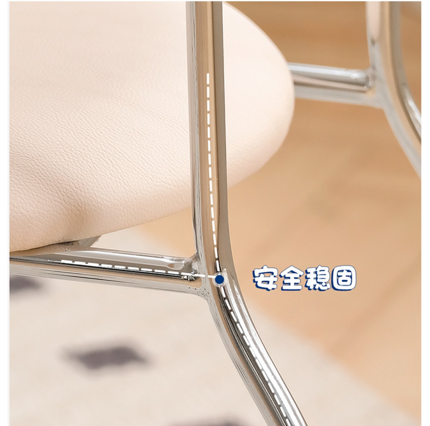 HERZZI Elowen Chic Minimalist Stainless Steel Stool from HERZZI
