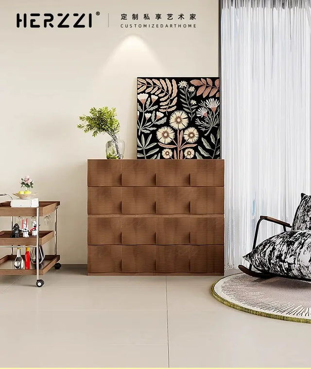 HERZZI Isolde Rustic Elegant Wooden Chest of Drawers from HERZZI