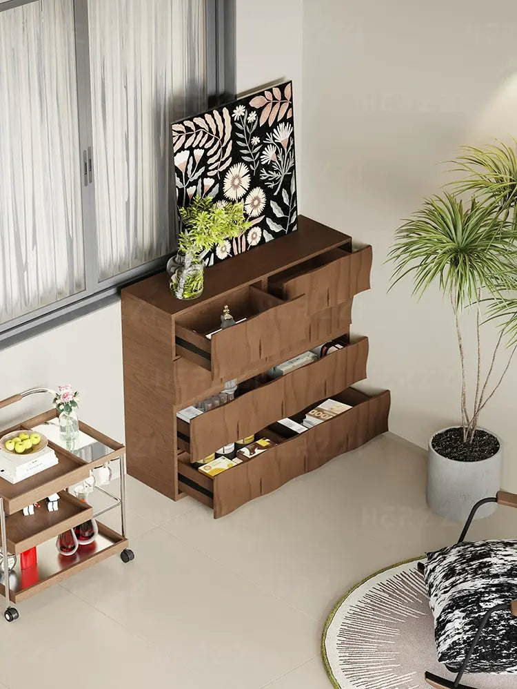 HERZZI Isolde Rustic Elegant Wooden Chest of Drawers from HERZZI